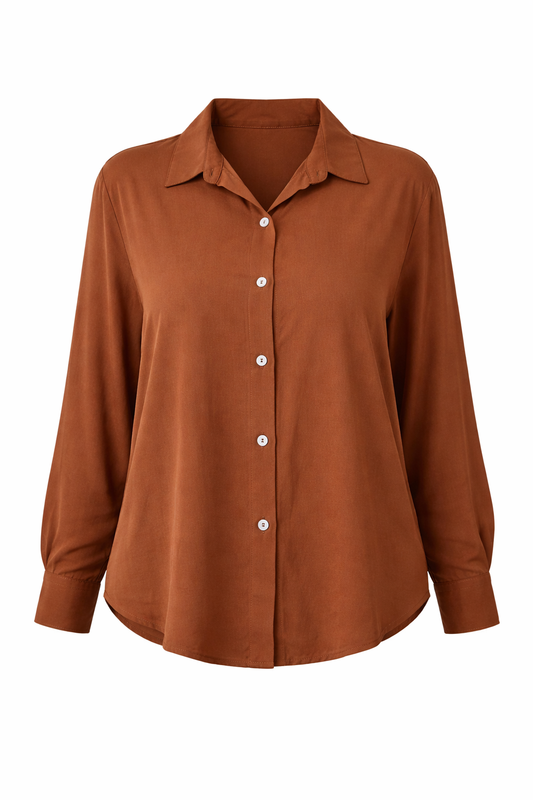 Camisa Social Feminina Viscolinho