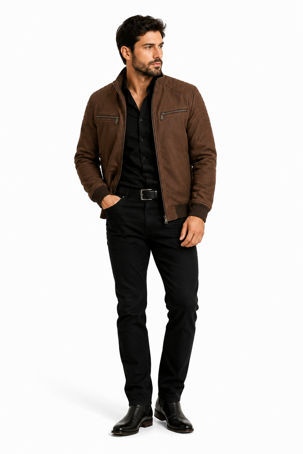 Jaqueta Masculina Suede