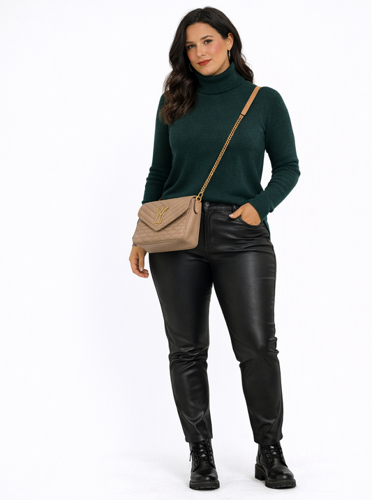 Blusa Gola Alta Unissex em Tricot