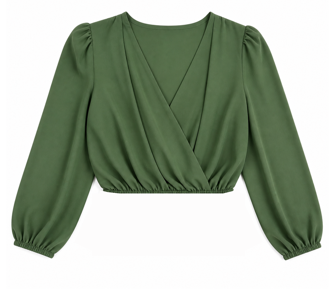 Blusa Cropped Manga Longa