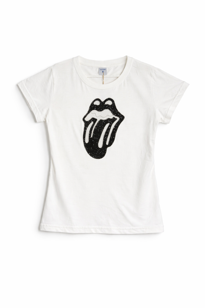 T-Shirt Feminina Bordada Premium – Estampa Exclusiva