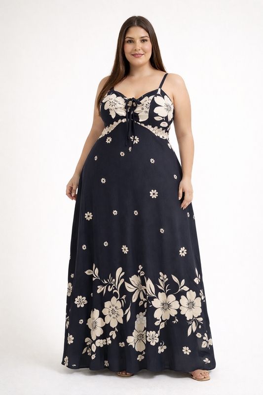 Vestido Longo Floral Serena