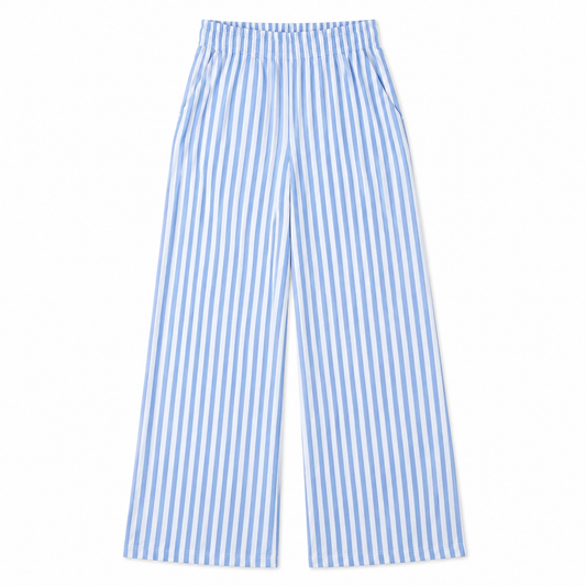 Calça Duna Pantalona Listrada