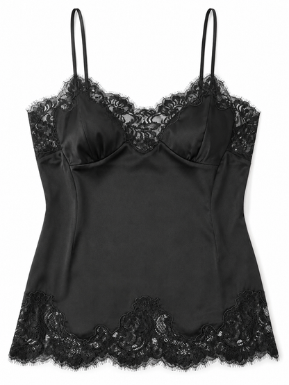 Blusa Noir Renda