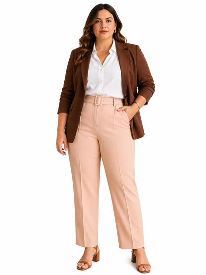 Calça Alfaiataria com Cinto Elegance