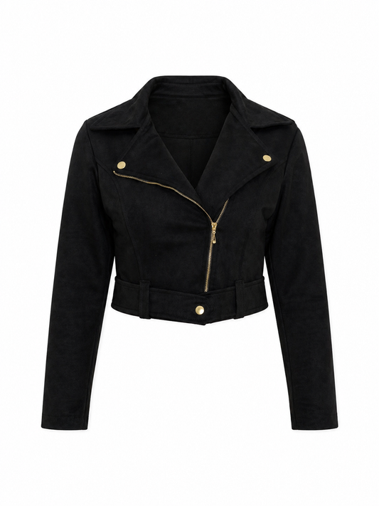 Jaqueta Suede - Plus Size