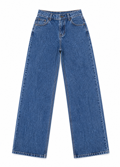 Calça Jeans Feminina Wid Leg