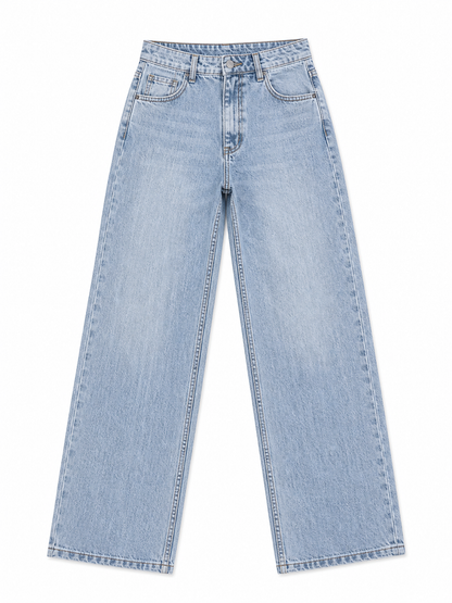 Calça Jeans Feminina Wid Leg