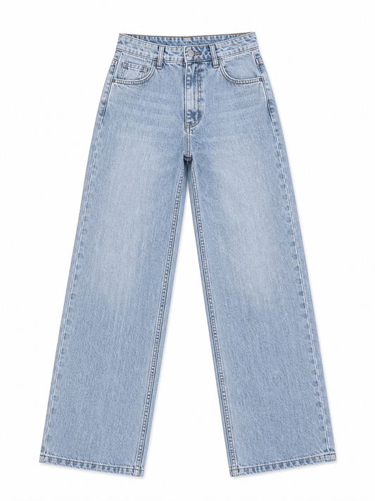 Calça Jeans Feminina Wid Leg
