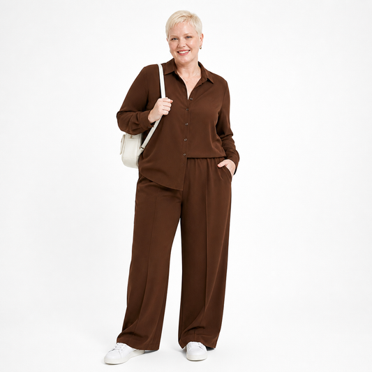Conjunto Feminino Soft Brown