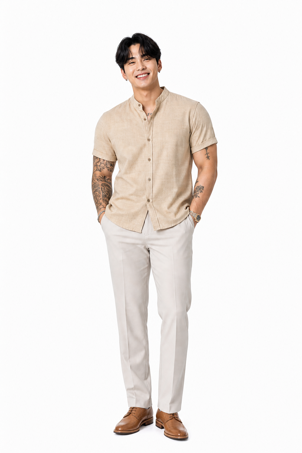 Camisa Masculina Gola Padre