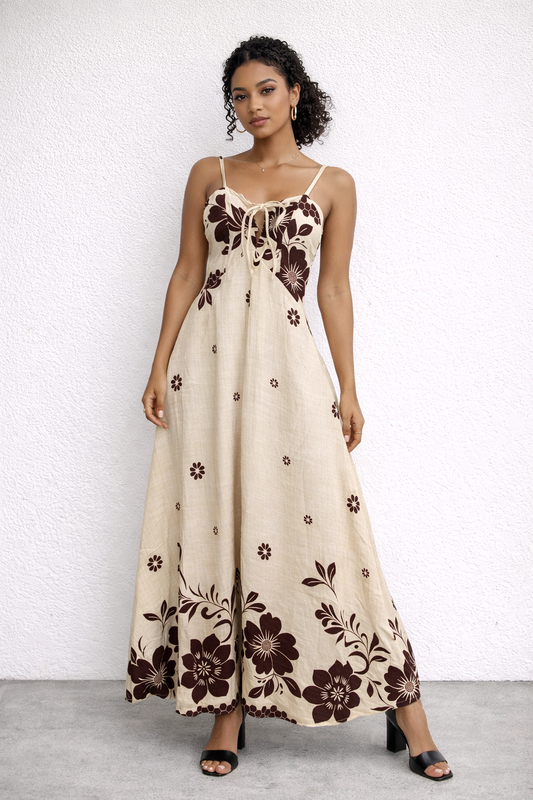 Vestido Longo Floral Serena