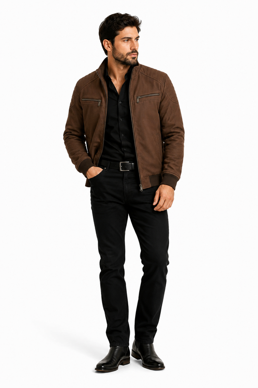 Jaqueta Masculina Suede
