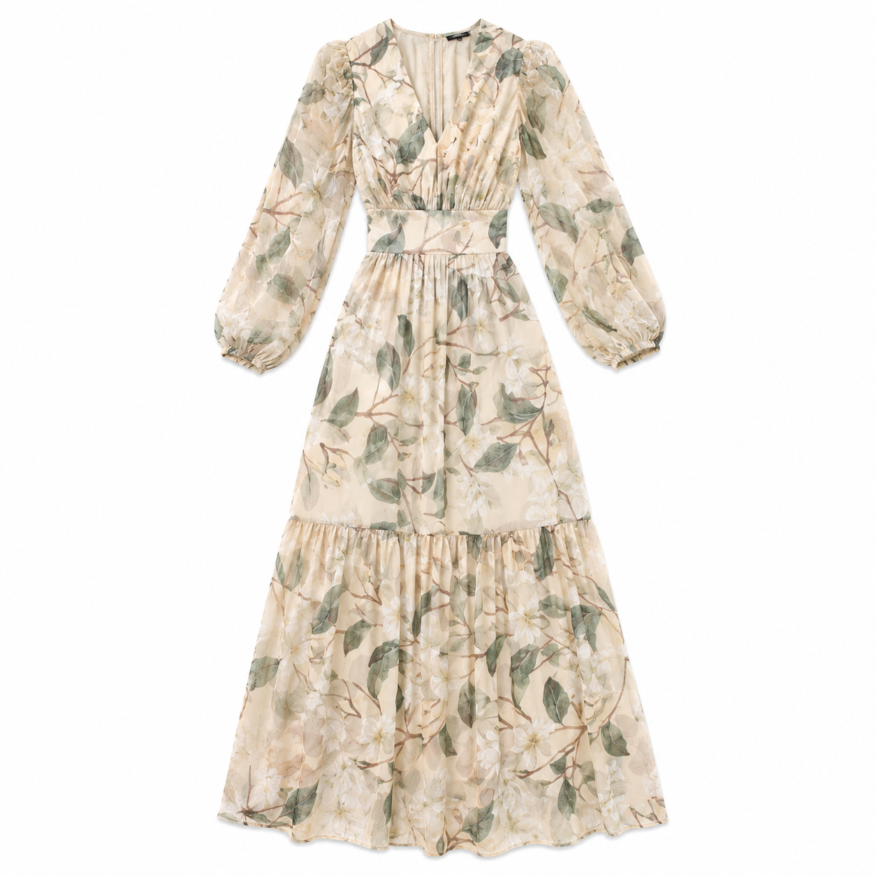 Vestido Longo Tule Estampado