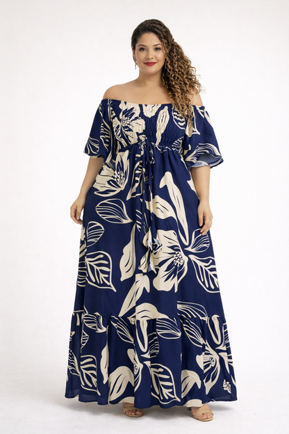 Vestido Longo Tropical Santorini