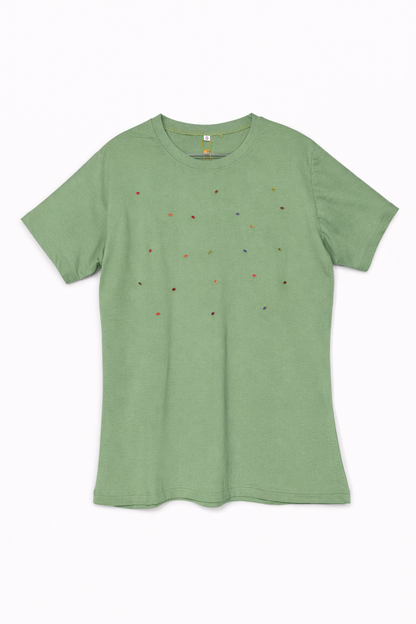 T-Shirt Feminina Bordada Premium – Estampa Exclusiva