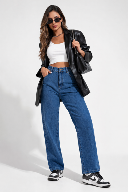 Calça Jeans Feminina Cintura Alta
