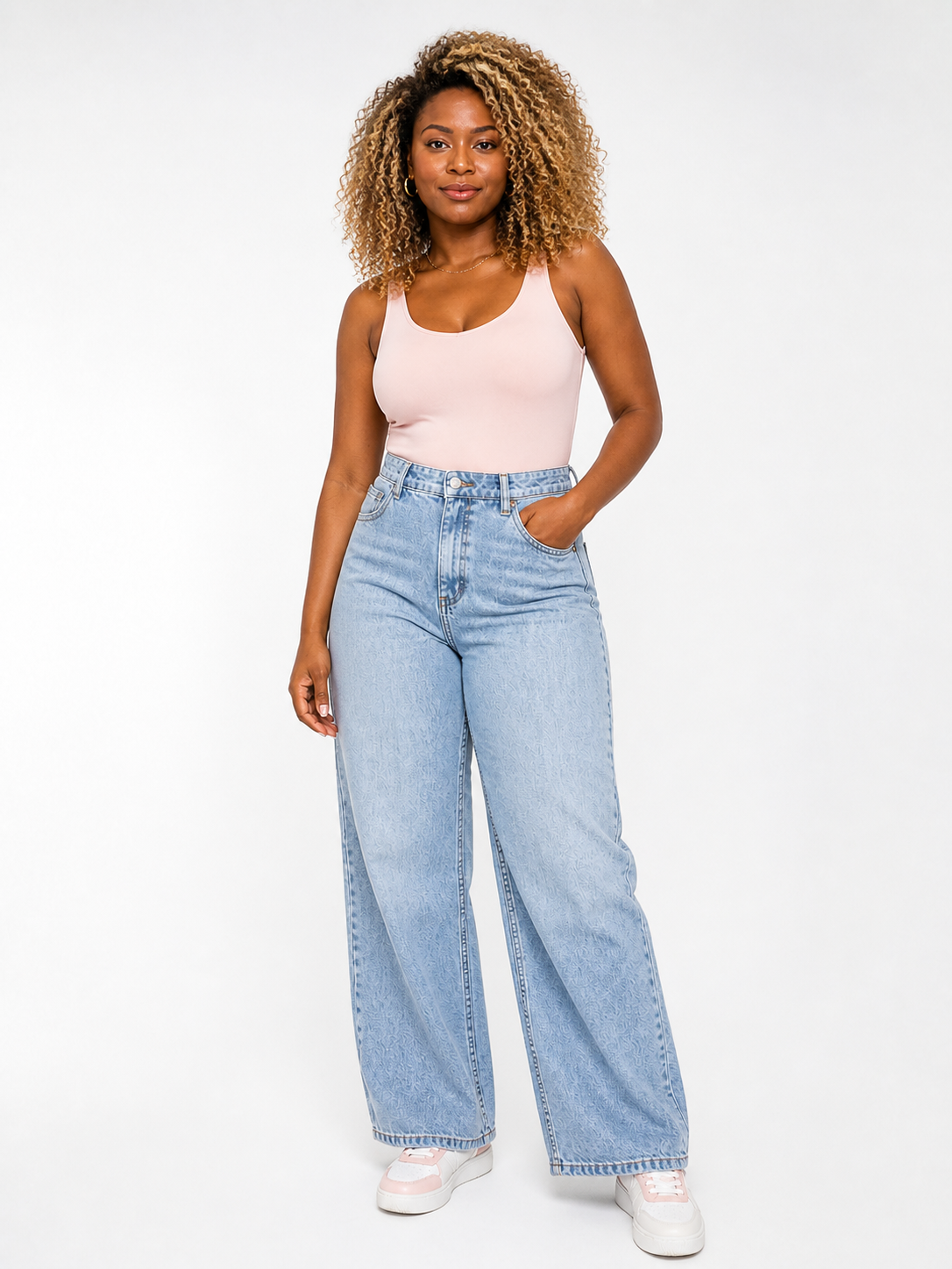 Calça Jeans Feminina Wid Leg
