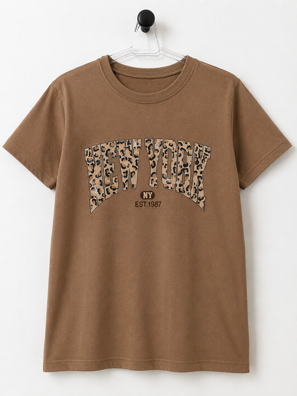 T-Shirt Estampada Casual Confortável