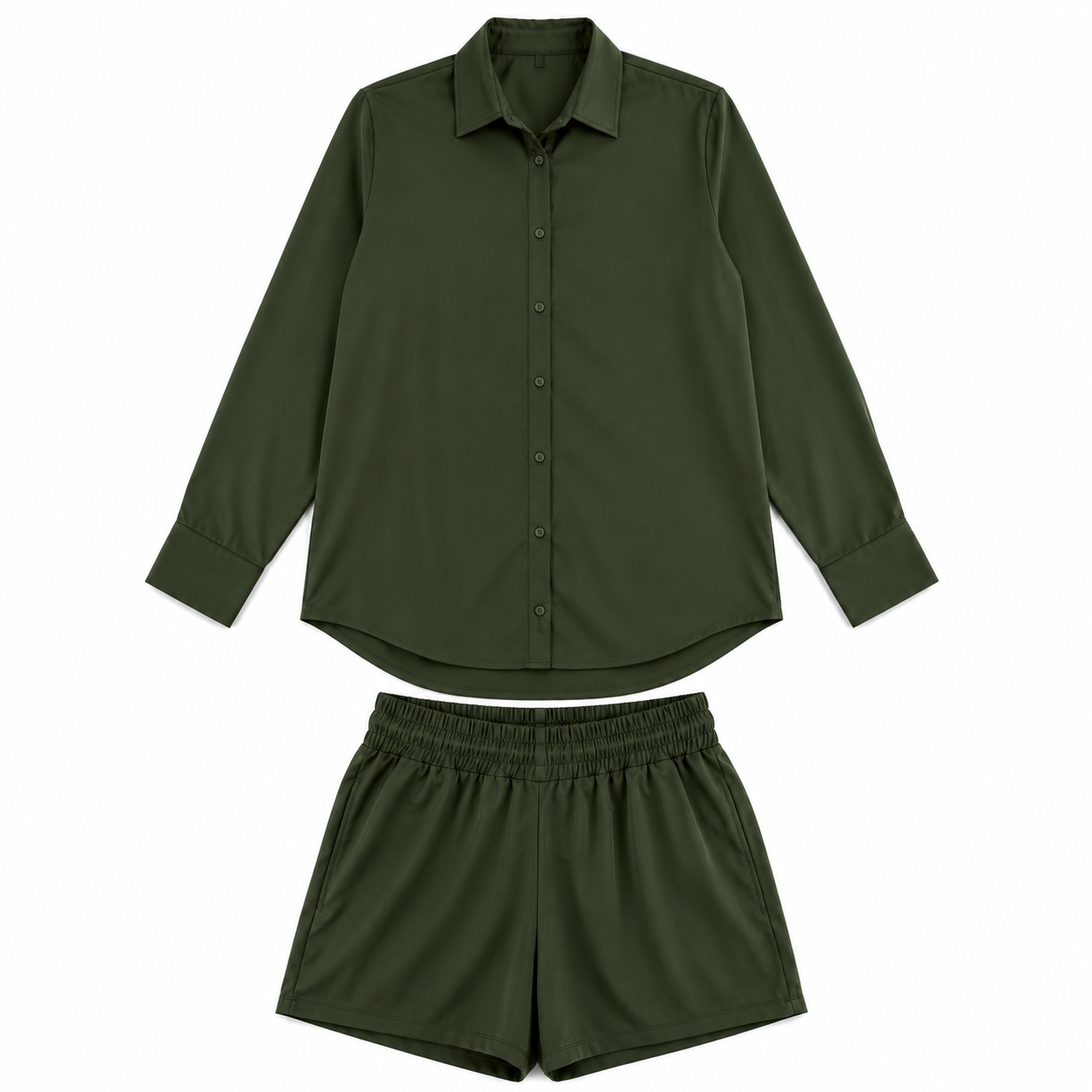 Conjunto Feminino Camisa e Short Social