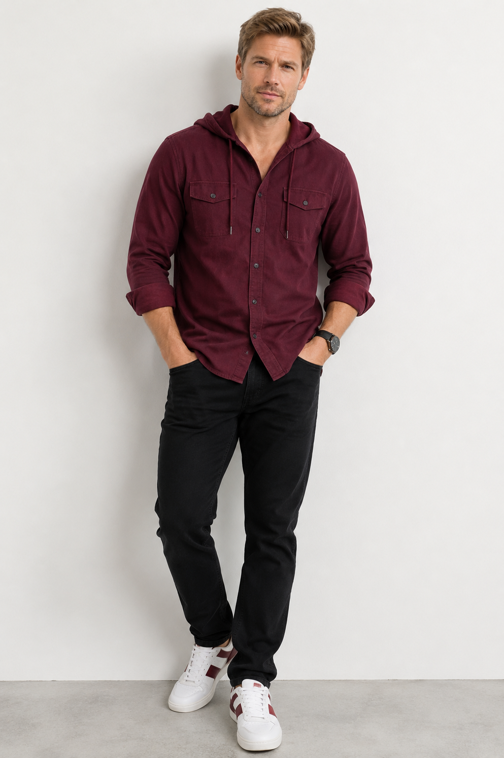 Camisa Masculina com Capuz