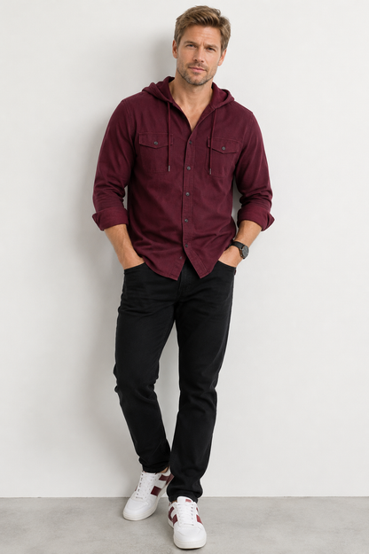 Camisa Masculina com Capuz