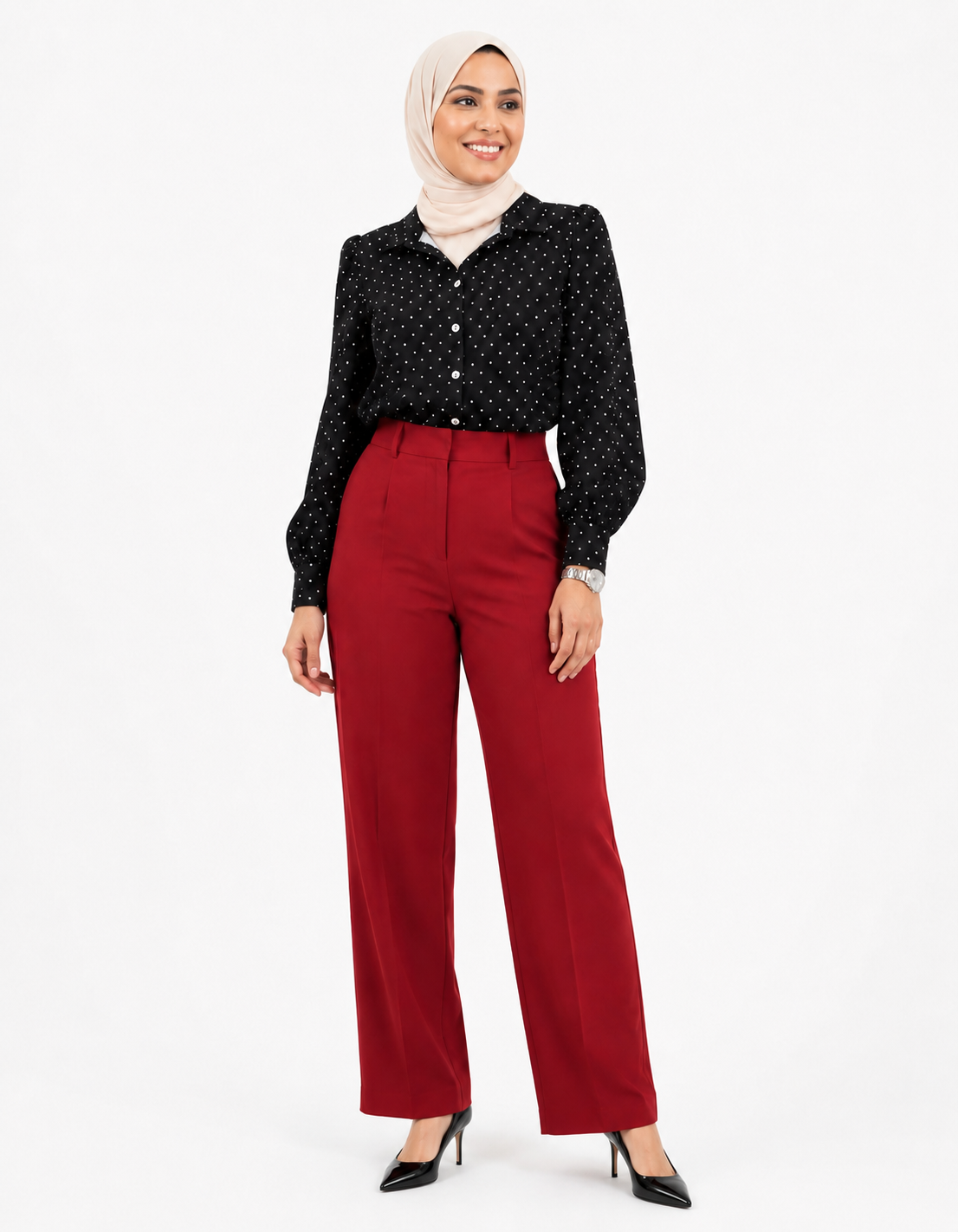 Camisa Feminina Poá